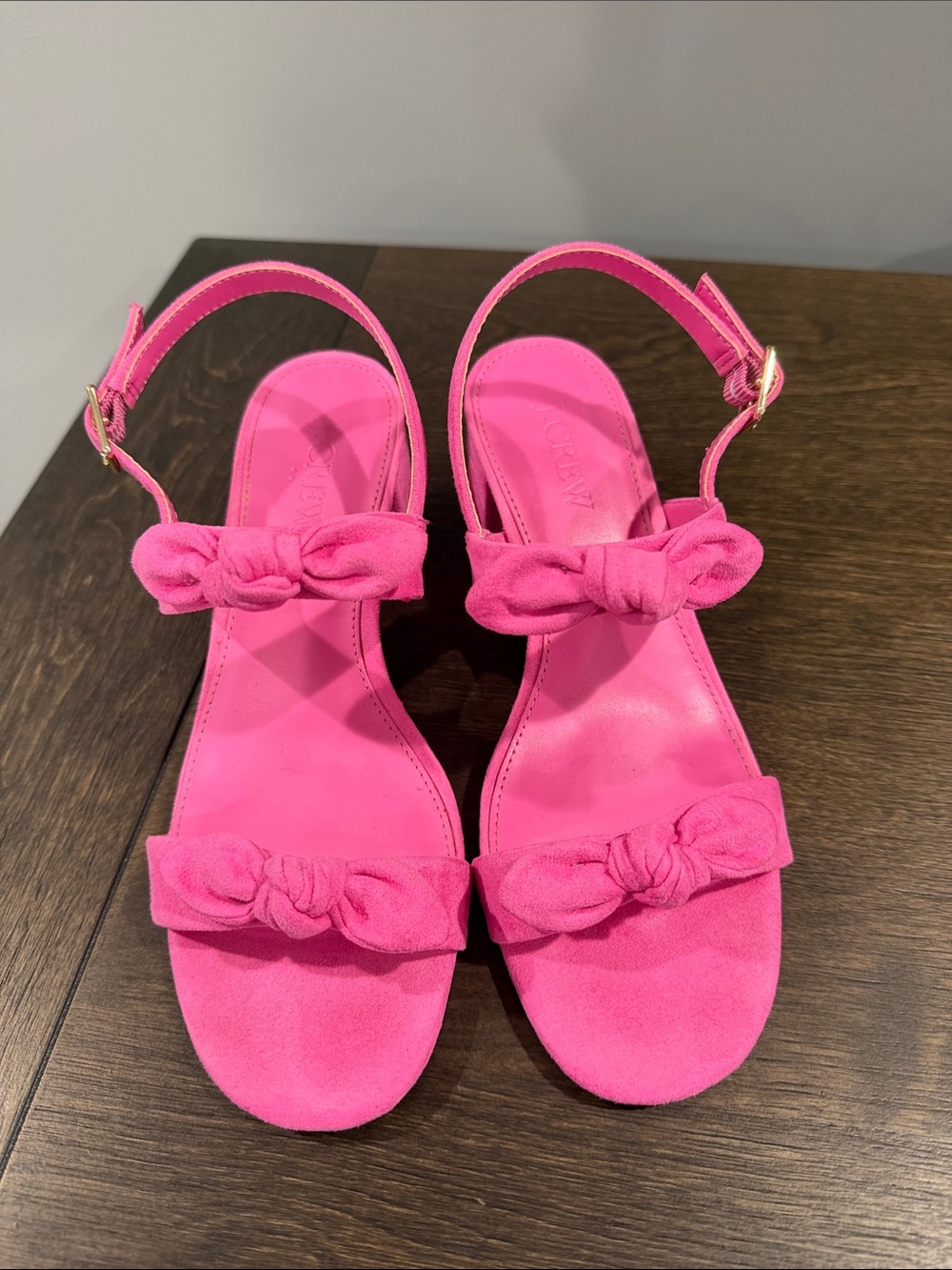 Women’s Pink Knot-Accent Slingback Sandals JCrew